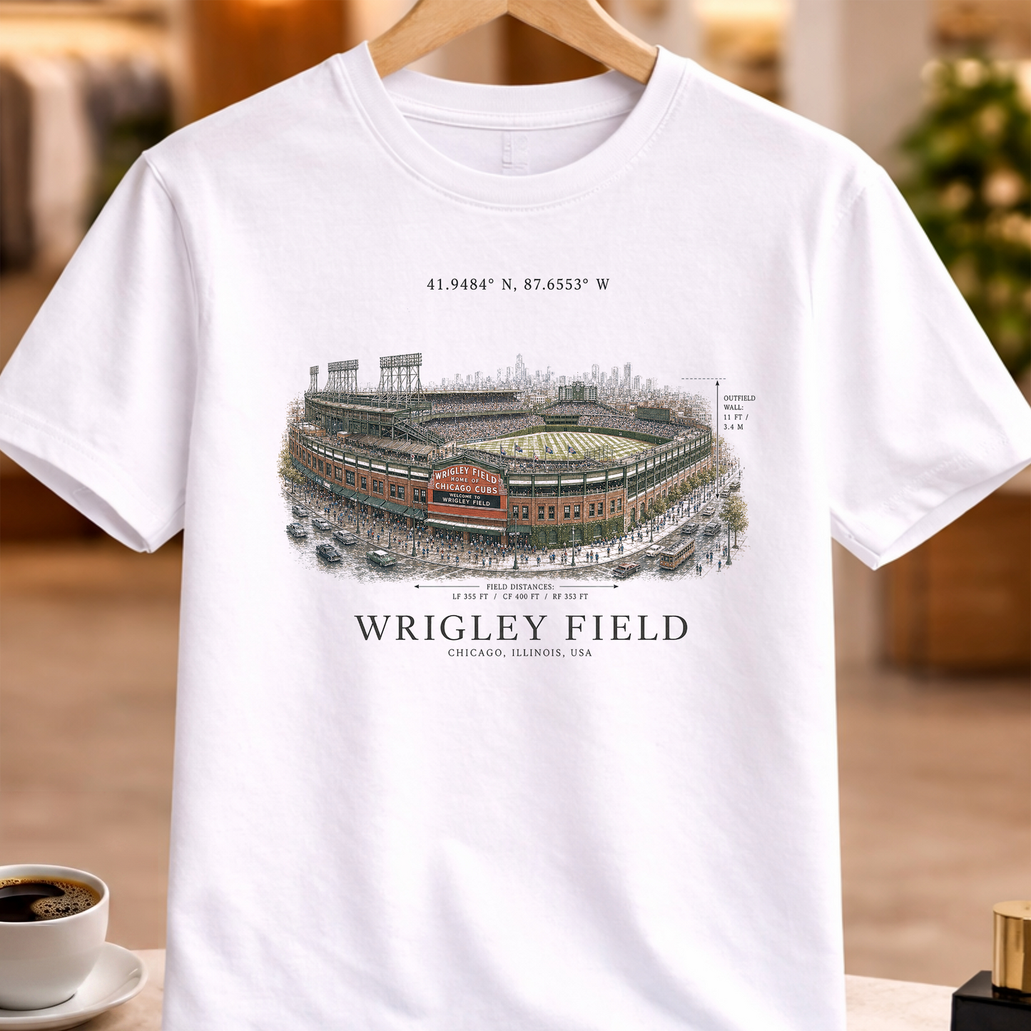 HERITAGE STRUCTURAL WRIGLEY FIELD TEE